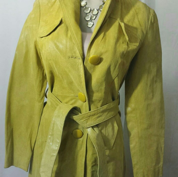 Kenar Jackets & Blazers - Kenar Micro-Leather Scales Coat-Size 4